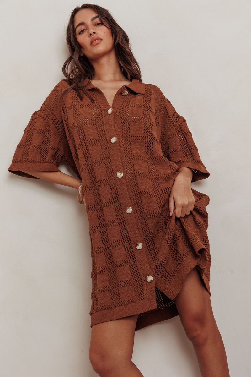 Viatney Dress Brown