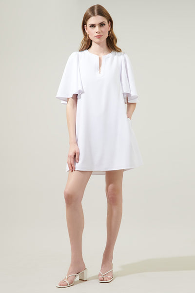 Marquee Shift Dress White