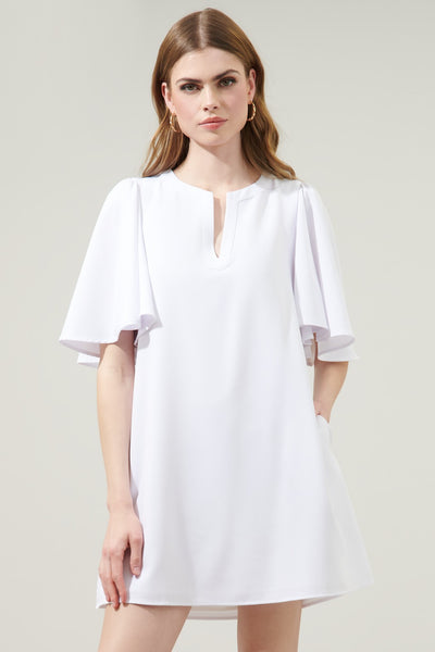 Marquee Shift Dress White