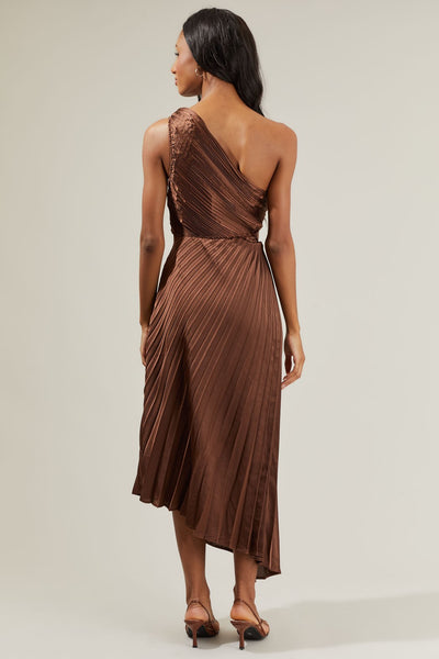 Marigold Aurora Maxi Dress Brown