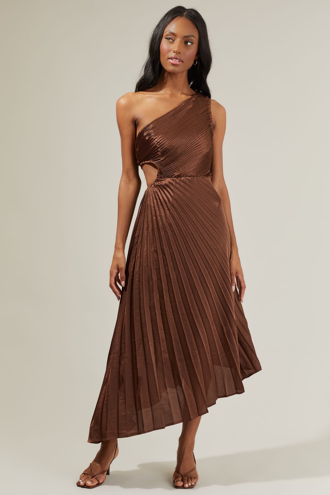 Marigold Aurora Maxi Dress Brown