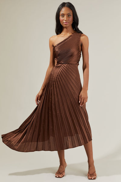 Marigold Aurora Maxi Dress Brown