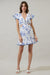 Alvina Tropics Mini Dress Blue White