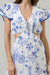 Alvina Tropics Mini Dress Blue White