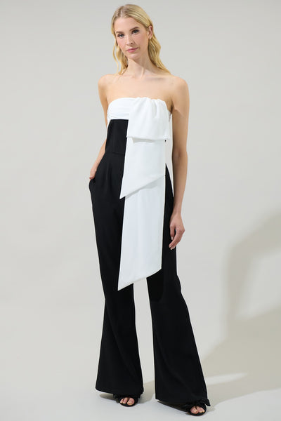 Gerri  Jumpsuit Black White