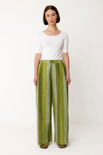 Lur Pant Stripe Green