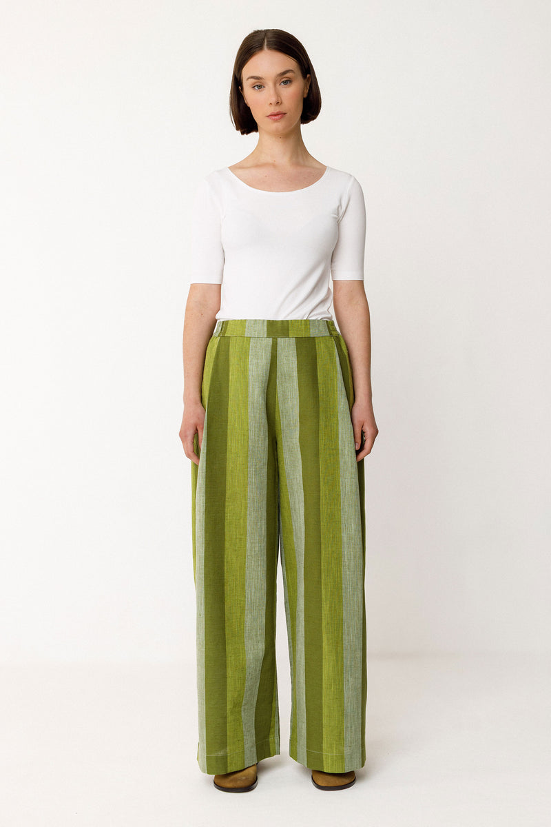 Lur Pant Stripe Green