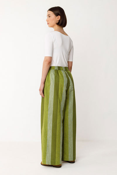 Lur Pant Stripe Green