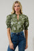 Hazleton Floral Top Olive