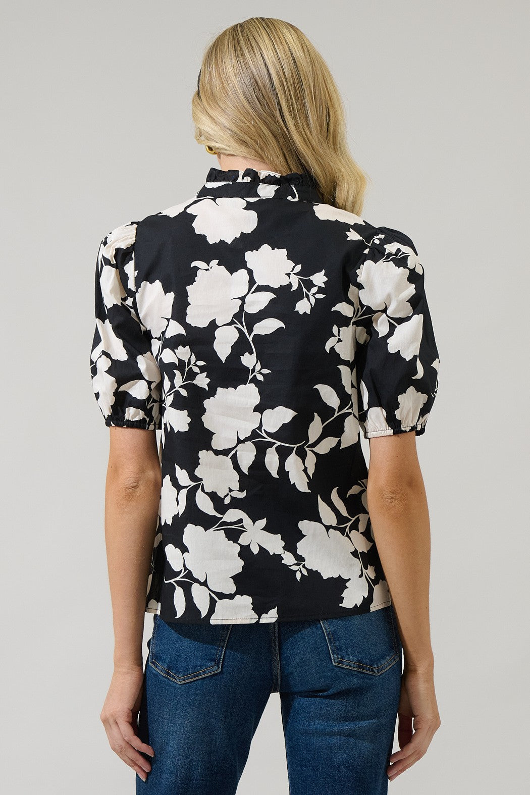 Mableton Floral Miraya Top Black