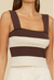 Lula Top Brown Cream