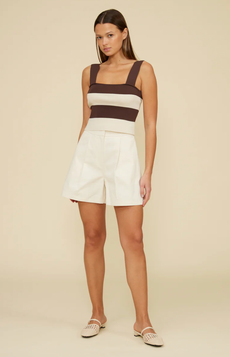 Lula Top Brown Cream