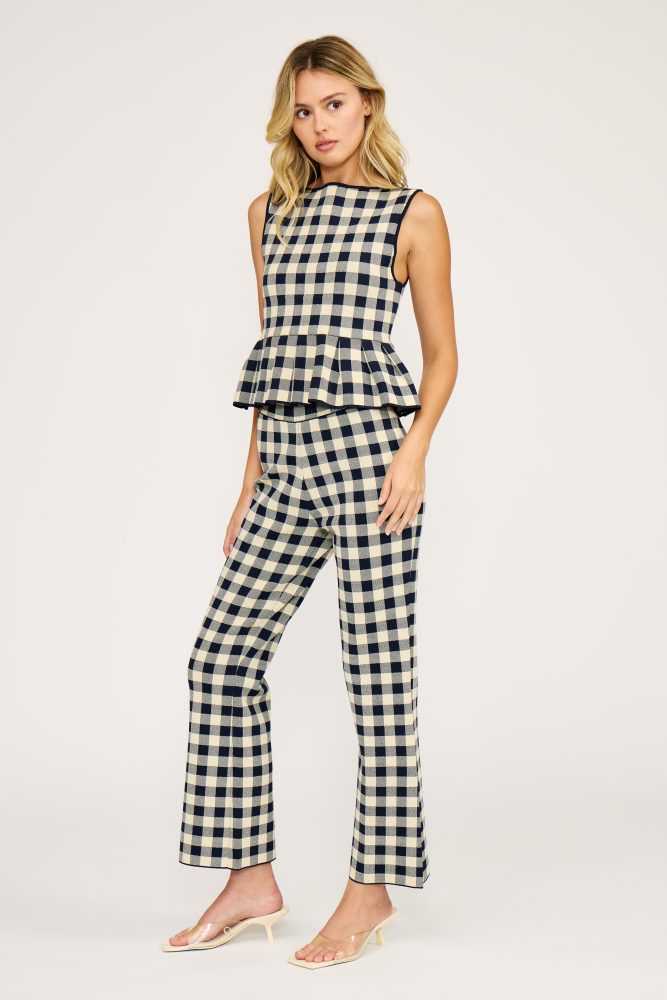 Monette Pant Navy Cream