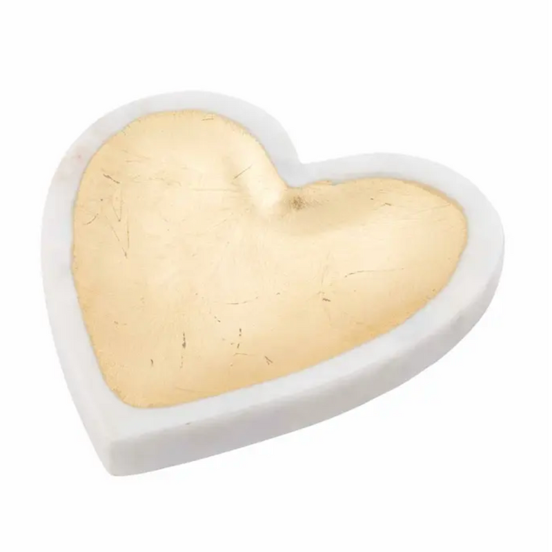 Marble Foil Heart Tray