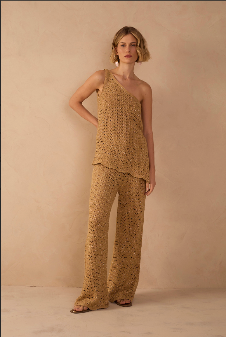 Solar Lurex Knit Pant