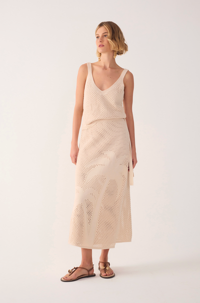 Oasis Knit Skirt Cream