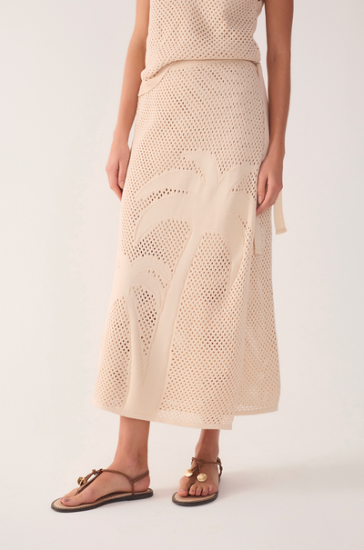 Oasis Knit Skirt Cream