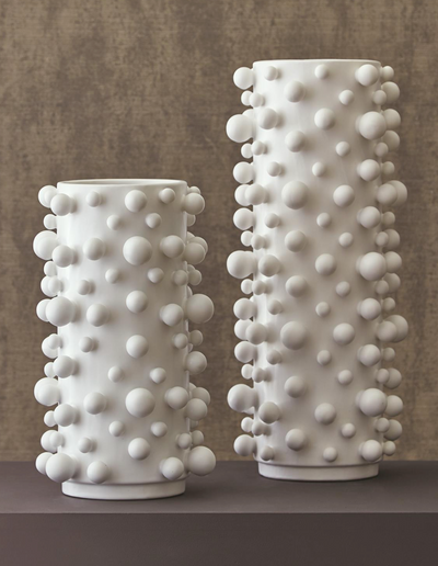 Molecule Vase Matte White Sm