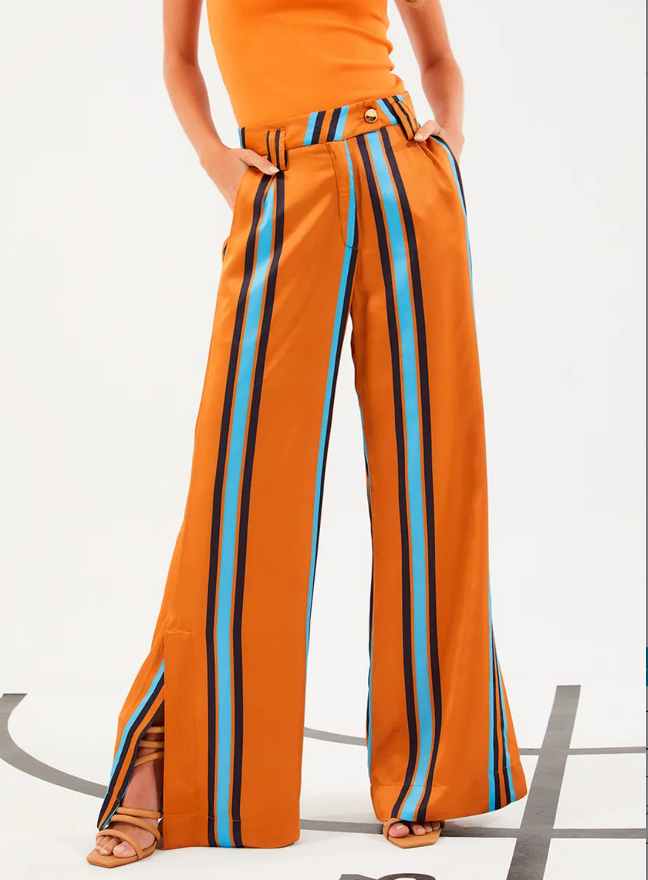 Melina Pant Estampado Orange