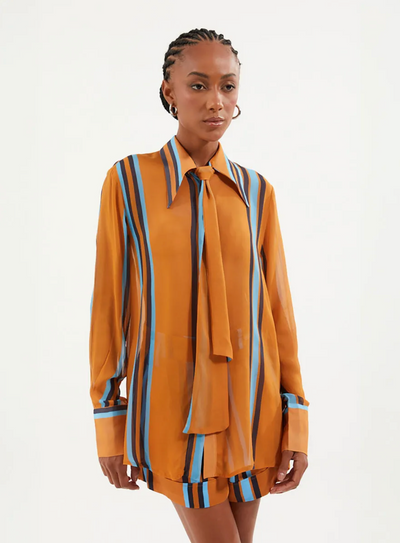 Damaris Shirt Stripe Orange