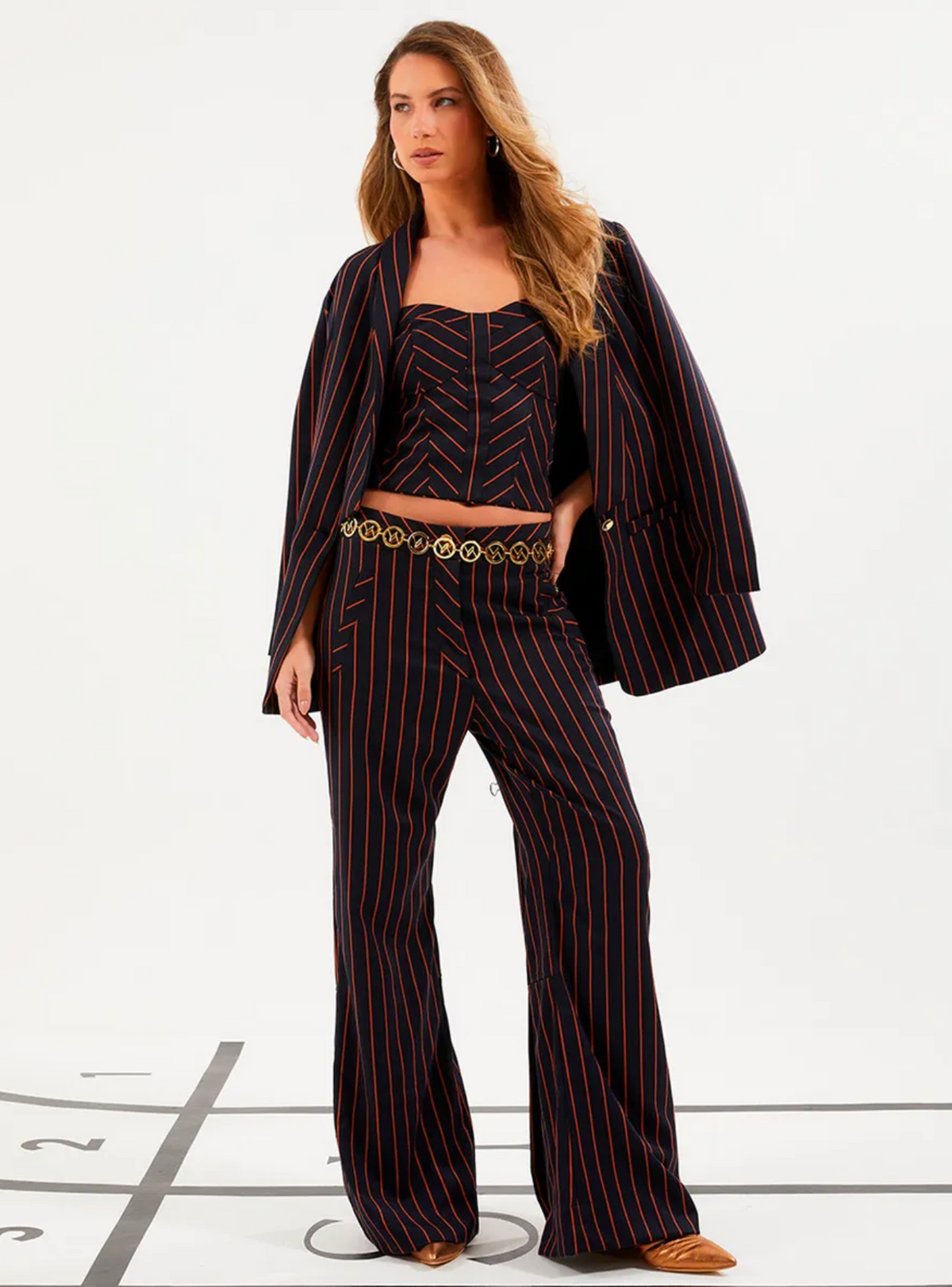 Rafaela Pant Estampado Orange