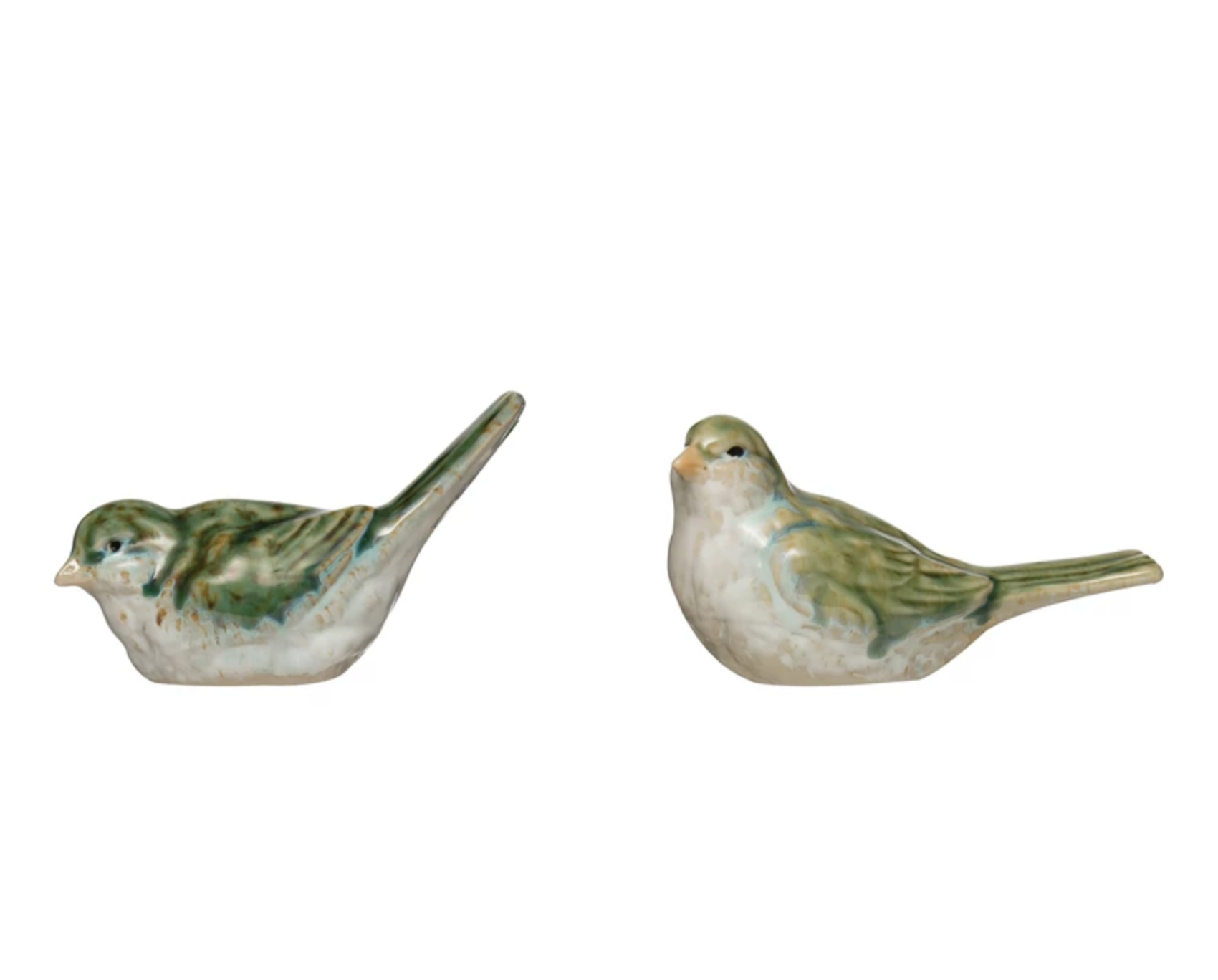 Stoneware Bird Green