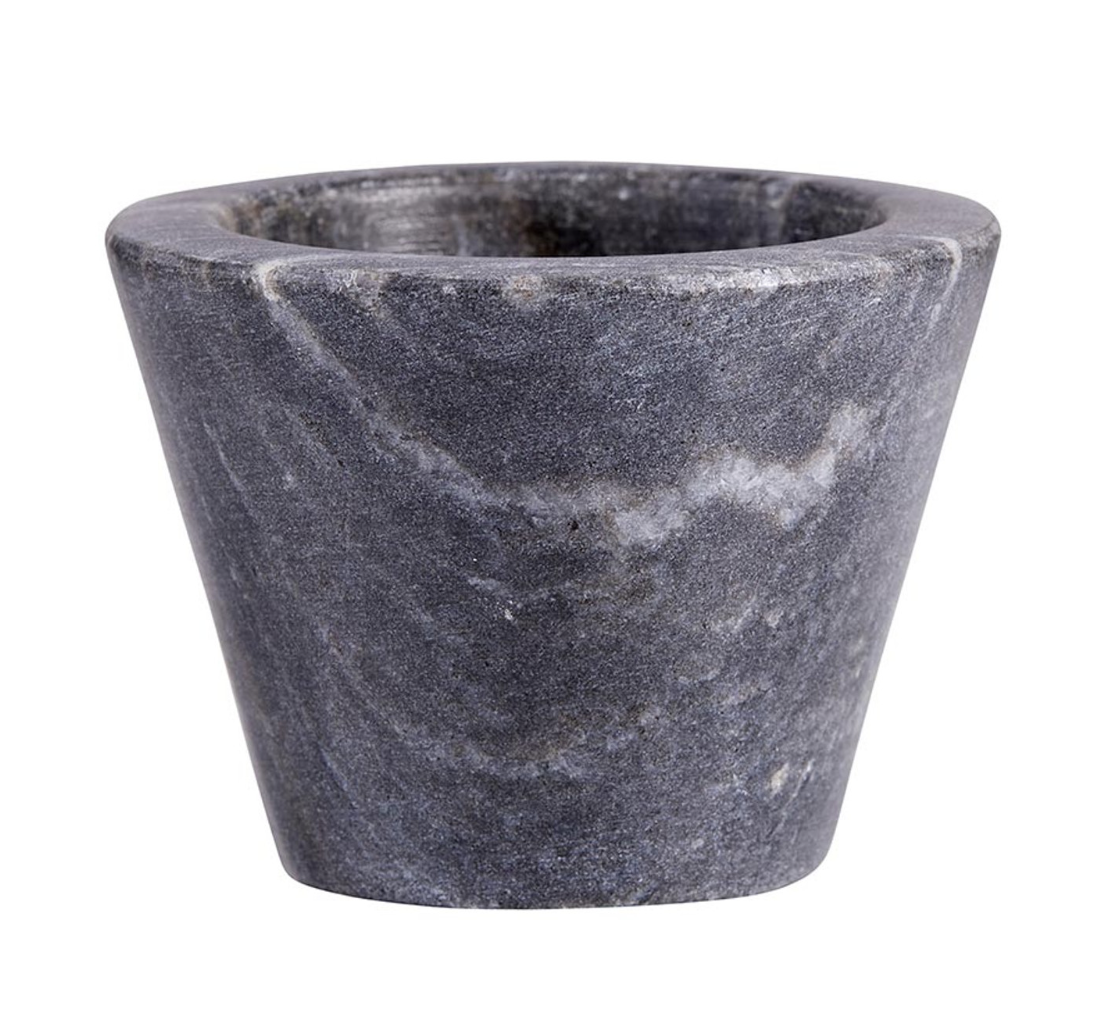 Black Marble Pinch Pot