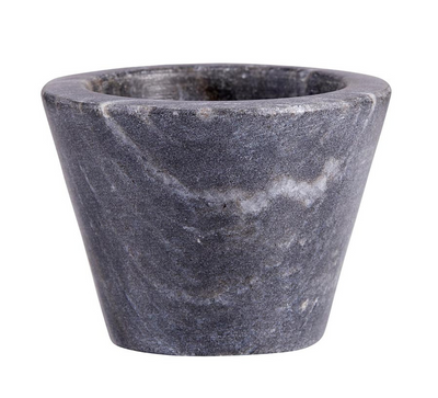 Black Marble Pinch Pot