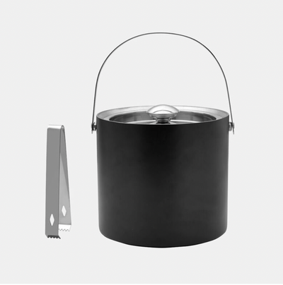 Matte Black Ice Bucket Tongs