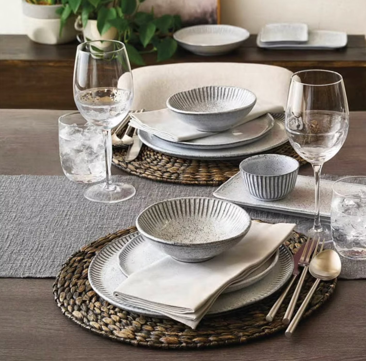 Livia White Serving Platter