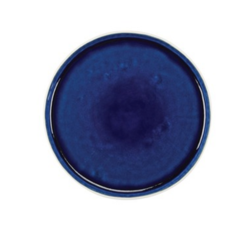 Cora Crackle Indigo Salad Plate