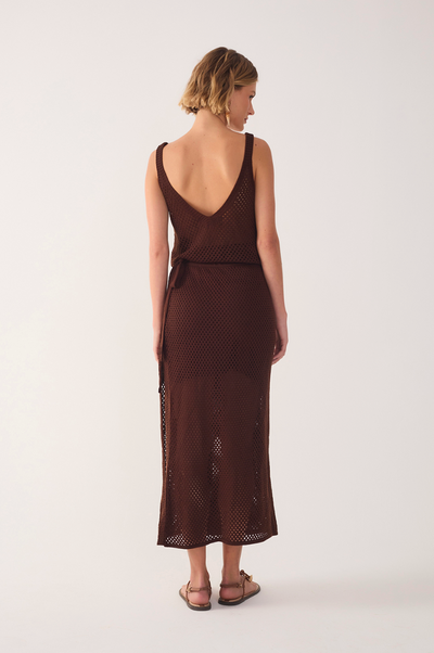 Oasis Knit Skirt Brown