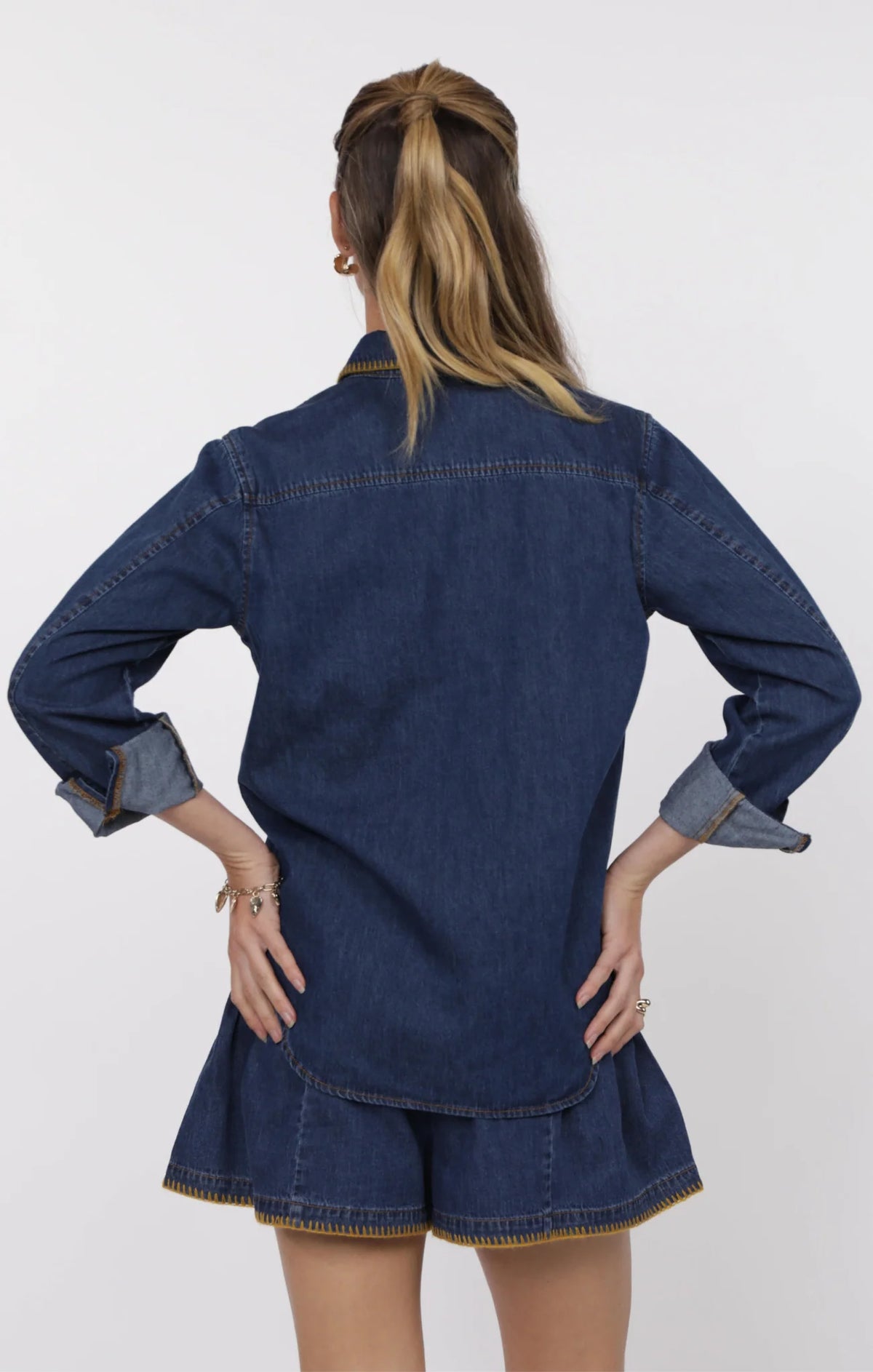 Magnolia Shirt Denim Dark Blue