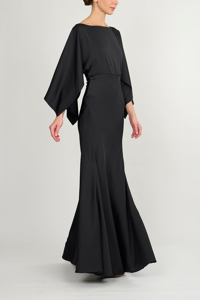 Irene Long Dress Black