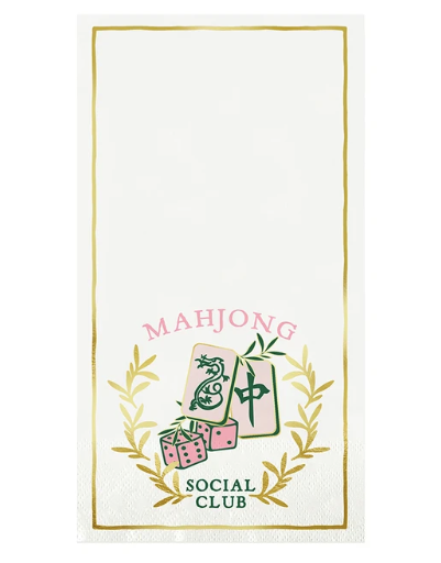Paper Guest Napkins Mahjong Social Club