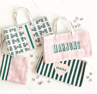 Mahjong Canvas Tote Mahj Heart