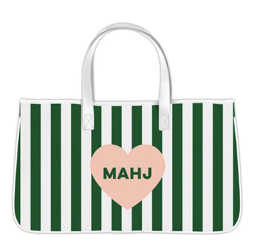 Mahjong Canvas Tote Mahj Heart
