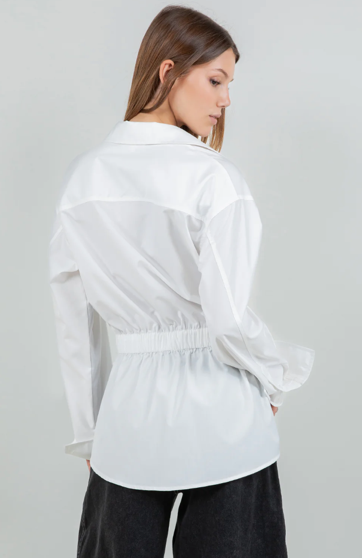 Down Shirt White