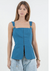 Corset Navy Metal Trim