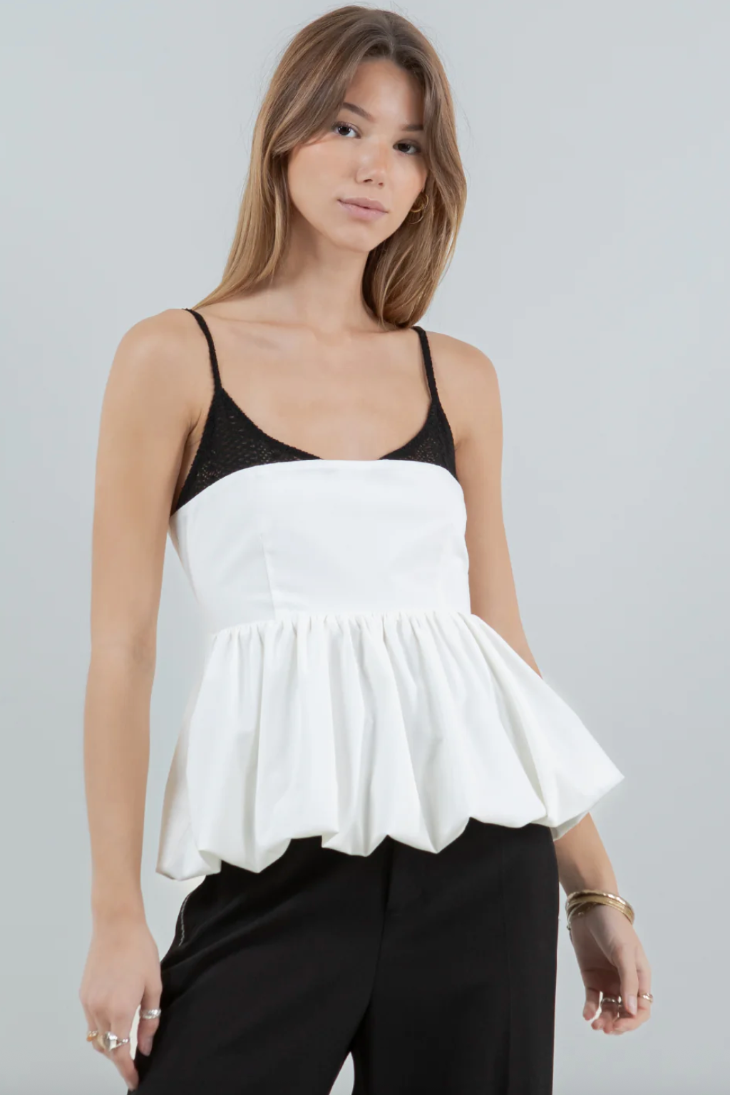 Crochet Woven Mix Tank Top