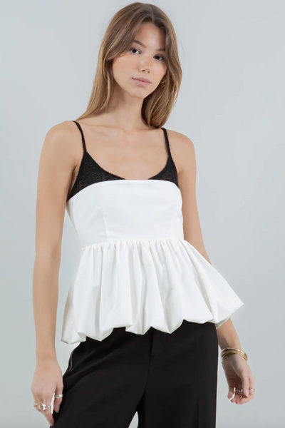 Crochet Woven Mix Tank Top