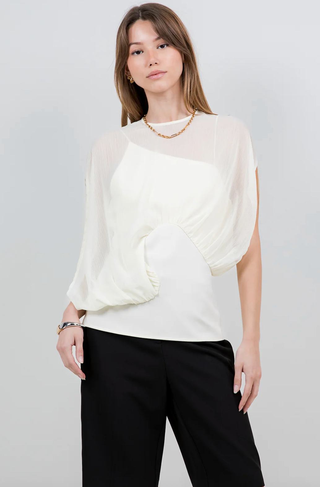 Chiffon Double Layer Blouse