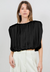 Lu Satin Top With Shoulder Padding