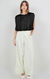 Lu Satin Top With Shoulder Padding