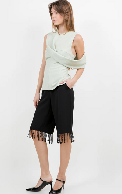 Drack Sleeveless Fitded Top