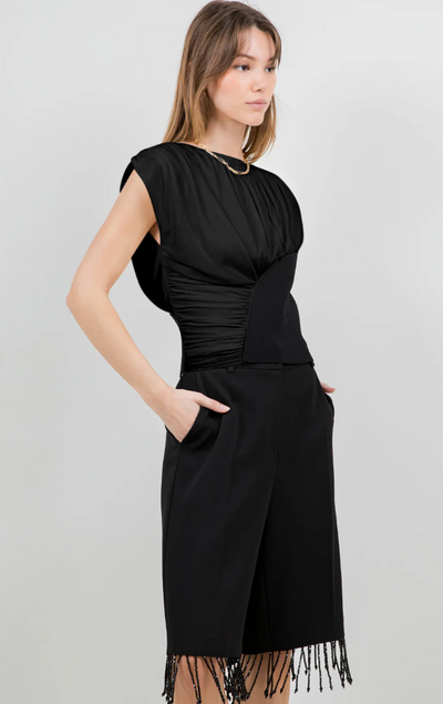 Power Top Shoulder Pads Black