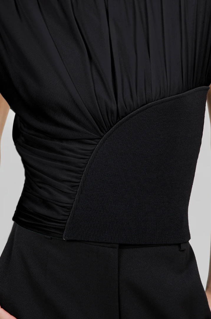 Power Top Shoulder Pads Black