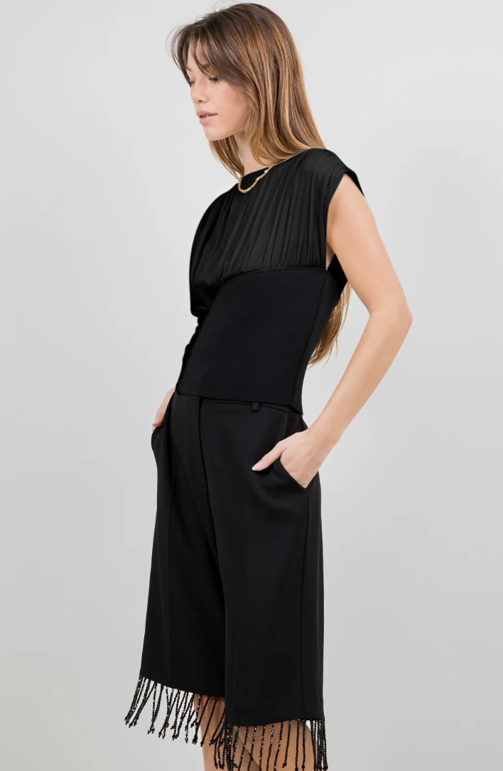 Power Top Shoulder Pads Black