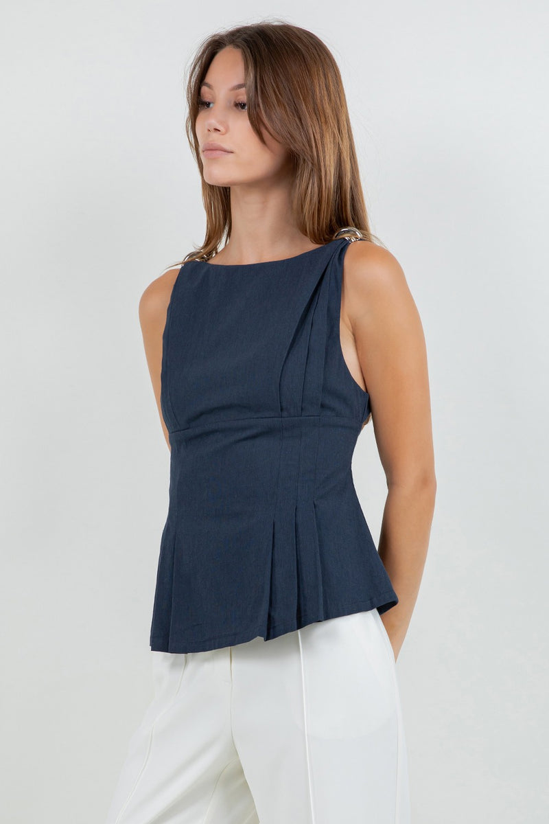 Yina Top Navy