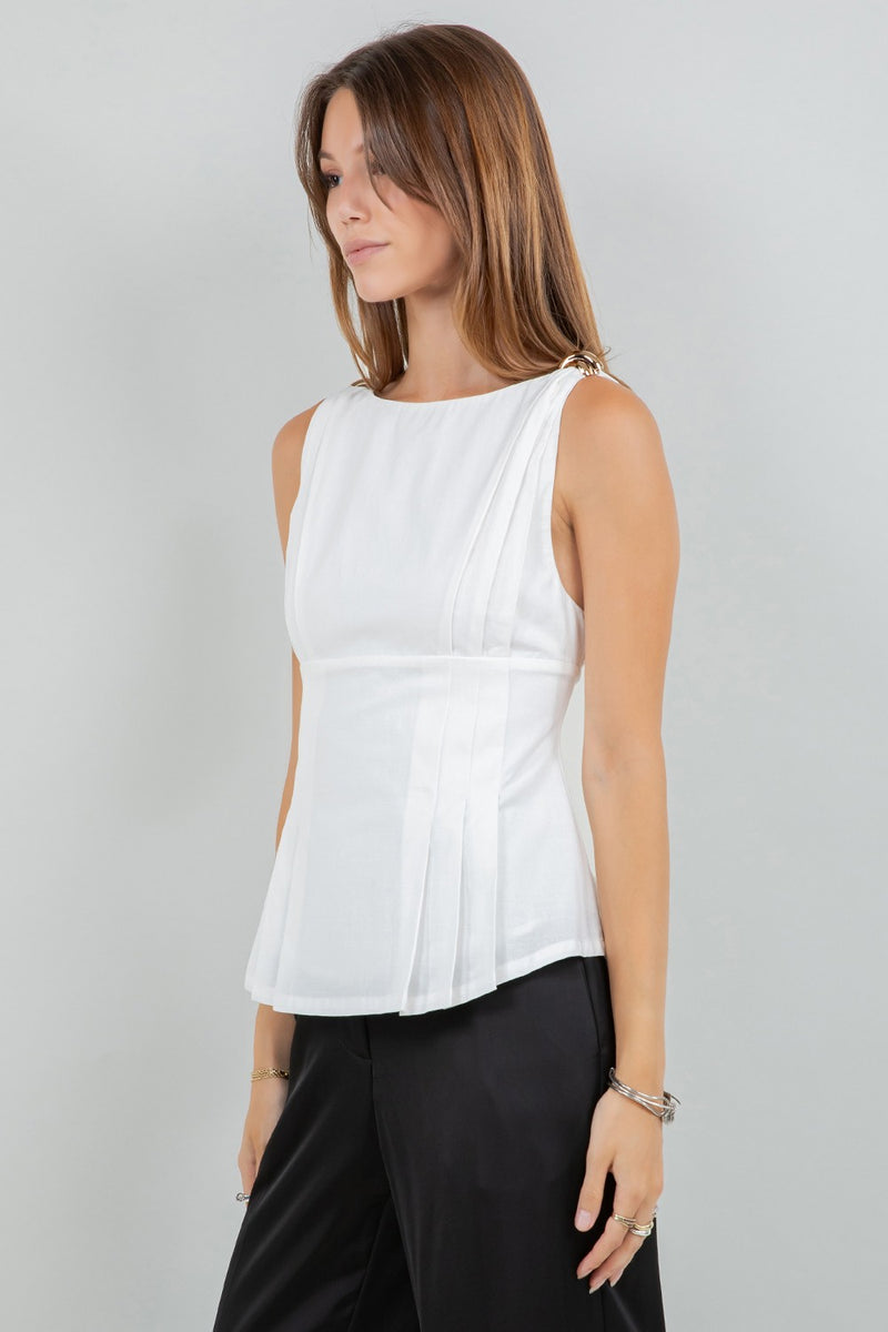 Yina Top White